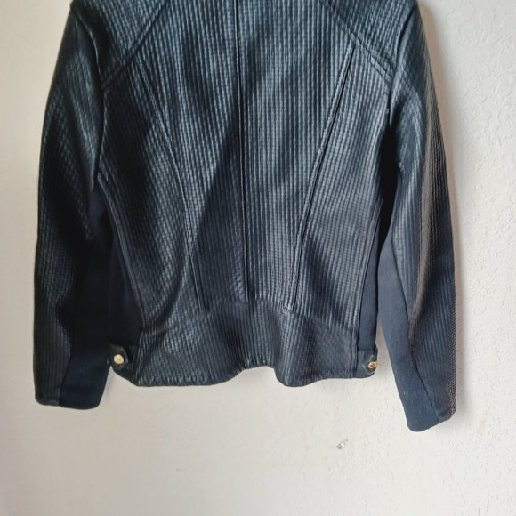 Calvin Klein black with gold zippers and snaps. - Picture 5 of 11